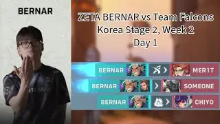 BERNAR POV vs Team Falcons (Gibraltar) [Korea Stage 2, Week 2, Day 1]