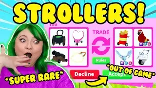 HOW TO TRADE FOR THE *RAREST STROLLERS* in ADOPT ME ROBLOX! *legendary items no longer in game!*