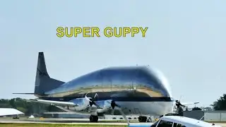 Super Guppy takeoff at Oshkosh Air Adventure '23 #aviation #planespotting #eaa #airplane