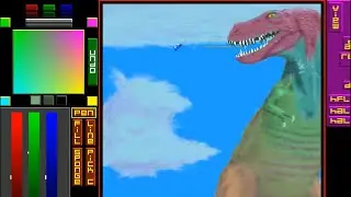 ATARI FALCON Rainbow v0 5 MULTIMEDIA EDU S&ouml;derberg DEMO PREVIEW Addiction CTek TRUE COLOR PAINT DRAW