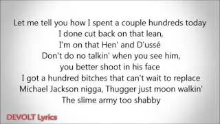 Young Thug   Best Friend Slime Season Lyrics on screen