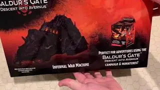 Unboxing the D&D Descent into Avernus Infernal War Machine Premium Miniature from Wizkids