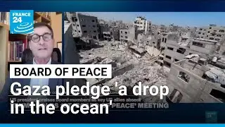 Trump's 'Board of Peace' Gaza pledge 'a drop in the ocean' &bull; FRANCE 24 English