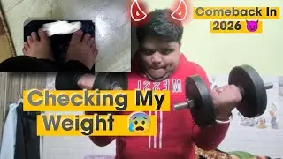 Workout video 💪📸 Checking My Weight 😰