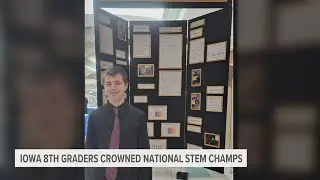 Iowa 8th graders crowned national STEM champs: Caedon Newton