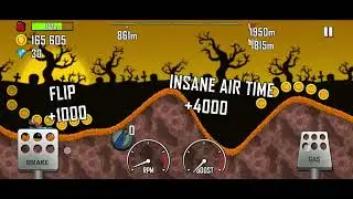 Hill Climb Racing playing haunted stage