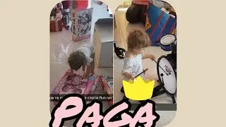 Paga.....ouverture des 🎁 cadeaux de Noël 🎄 🤶 pour ses filles ❤️🤲