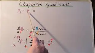 Thermodynamics: Clapeyron and Clausius-Clapeyron equations, color-coded derivations