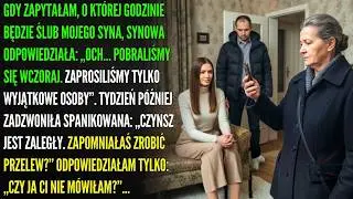 Spytałam o godzinę ślubu syna. Synowa uśmiechnęła się: „Pobraliśmy się wczoraj”