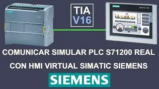 Comunicar Simular PLC S71200 Real con HMI Virtual Siemens #hmi #siemens #tiaportal