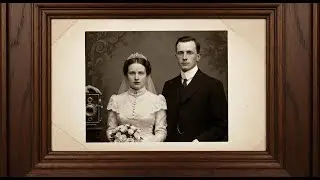 1904 Wedding Photo Shows the Happy Couple &mdash; But Her Eyes Are Looking at Someone Behind&nbsp;the&nbsp;Camera