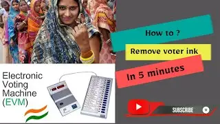 How to remove voter ink in 5 minutes