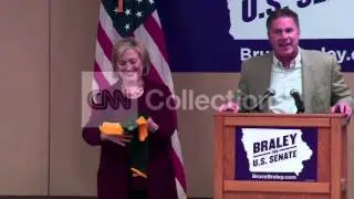 IA:HILLARY CLINTON CAMPAIGNS FOR BRUCE BRALEY