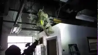 Active shooter training using Canine Attic Deployment System