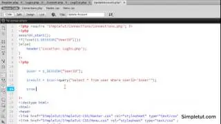 How to Build a MYSQLi User Registration System - Part 3: User Update Account