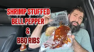 Local Louisiana Favorite! Shrimp Stuffed Bell Peppers & Fall-Off-The-Bone BBQ Ribs