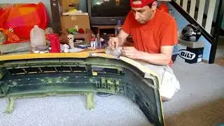 Headlights and bumper on the 20th
