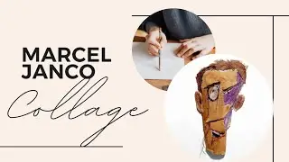 Marcel janco, mouvement Dada portrait en relief technique collage