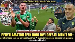 JAY IDZES VIRAL LAGI‼️Pelatih Lazio Sampai Frustasi Jay Idzes Bantu Sassuolo Raih Kemenangan Perdana