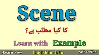 Scene Meaning in Urdu