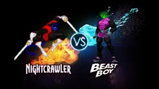 Nightcrawler vs Beast Boy - M.U.G.E.N.