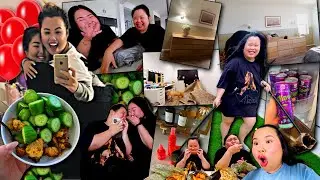 VLOG: celebrating 9 years with bestie, HUGE surprise, organizing my new bedroom, working from home