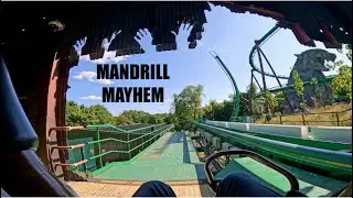 Mandrill Mayhem Rollercoaster On Ride POV - Back Row View ✨ Chessington World of Adventures 2025 ✨