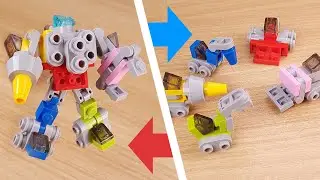 Трансформатор комбайна автомобилей Micro 5 - Megastator (аналогично Megazord и Devastator)