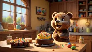 Two Little Bears Bake a Cake | Baking Song for Kids | Nursery Rhymes and Sweet Treat Fun