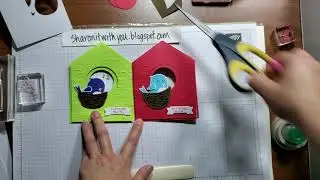 #70 VIDEO Birdhouse card tutorial with pictures and video