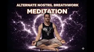 ALTERNATE NOSTRIL Breath work MEDITATION, yogic technique to balance breath and calm the mind