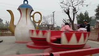 Day at the Fair: Kids Loving the Spinning Tea Cup Ride! - Maz 