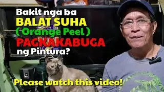 BAKIT NAGKAKAROON NG BALAT SUHA O ORANGE PEEL ANG PAGKAKABUGA NG PINTURA I DA HUSTLER'S TV
