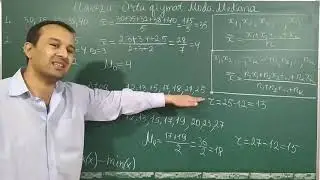 8-sinf. Algebra. 29-mavzu. O'rta qiymat. Moda. Mediana.