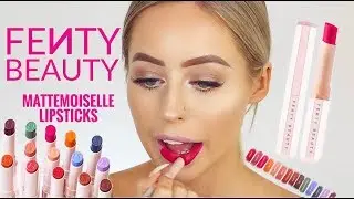 FENTY MATTEMOISELLE LIPSTICK SWATCHES & REVIEW.. WORTH THE HYPE? | KASEY RAYTON
