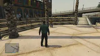 GTA V man playing guitar in del perro beach part 1