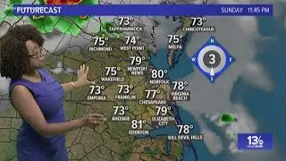 Seven day forecast at 11 p.m. on May 26, 2019