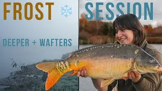 Frosty Cold Water Carp Fishing ❄️ | Deeper Sonar Mapping + Mini Wafters