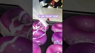 Donuts but soap form! 🍇🤤 #coldprocesssoap #donutlover #soapart