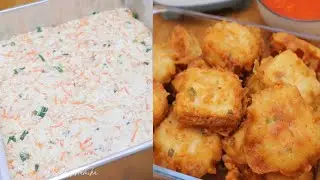 No hassle!! Make a simple version of stuffed tofu with floured chicken and sweet and spicy chili ...