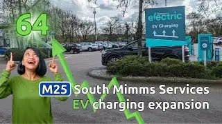 Massive EV charger expansion at UK motorway services. A look at South Mimms on the M25.