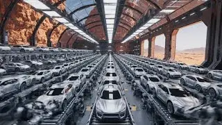 Inside the Elon Musk Mars Factory: How Tesla Cars Are Made In Space (Full Process)