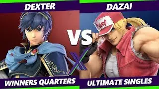 Smash Ultimate Tournament - Dexter (Marth) Vs. Dazai (Terry, Roy) S@X 338 SSBU Winners Quarters