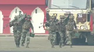 Combat operation readiness performance by the Indian Army personnel