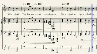 Maryland! My Maryland, Words by James Ryder Randall (1839-1908), Music &copy; by Thorium Star 2020