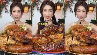 【ASMR】【MUKBANG】 DELICIOUS PORK BELLY 東坡肉 | EATING FOOD SHOW | CHINESE MUKBANG | 食べ | 吃播 LOVE EAT