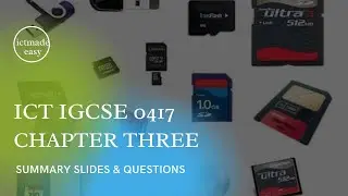 ICT IGCSE 0417 Paper 1 Theory: Storage and media devices