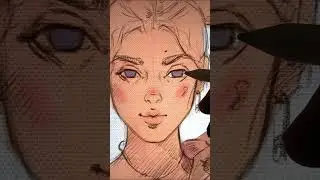 Drawing in ipad on Canvas Texture