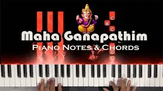 Mahaganapathim Piano Tutorial | Notes and Chords | Aditya CN | Chords Music Academy