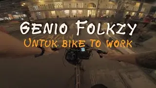 POV Memakai Sepeda GENIO FOLKZY Saat Malam Hari
